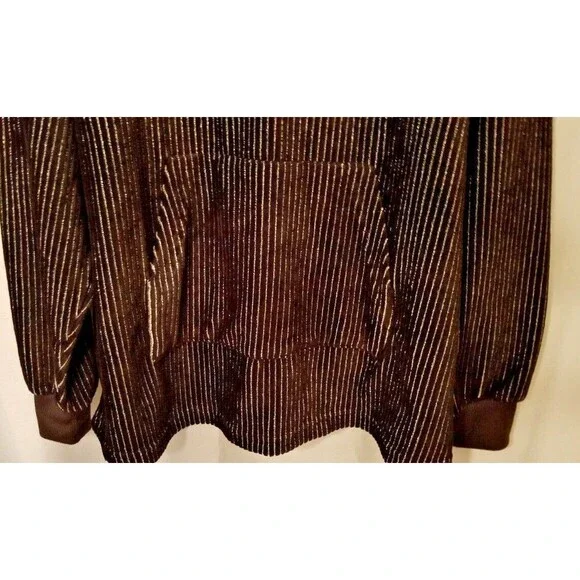 DisneyHoodie 50th Anniversary Spirit Black + Metallic Gold Stripe NEW TAGS XL